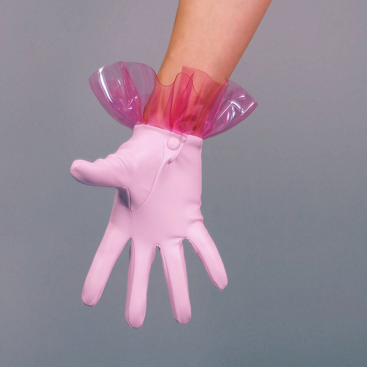 CLEAR GLOVES short pink